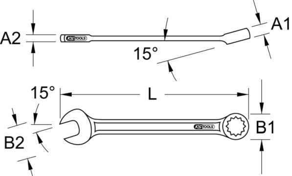 KS TOOLS Lehtsilmusvõti 517.0626